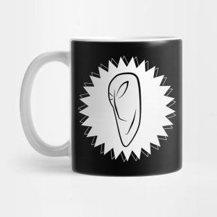 Confident Smirk Face Cartoon Mug